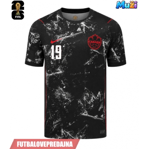 Lacne Muži Futbalové dres Kanada Alphonso Davies #19 MS 2026 Krátky Rukáv - Preč